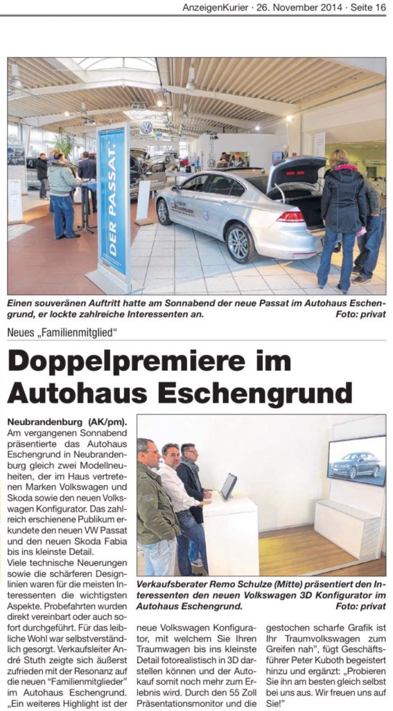 3 D Konfigurator Autohaus Eschengrund